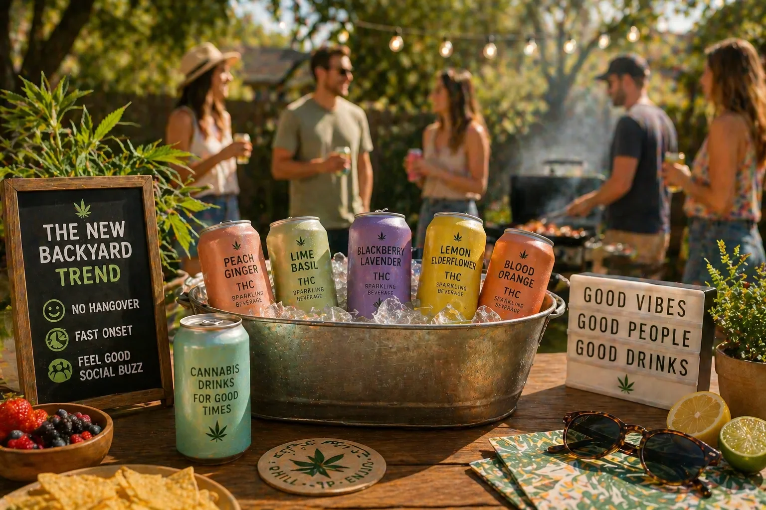 Why Cannabis Drinks Are Becoming the New Backyard Party Trend